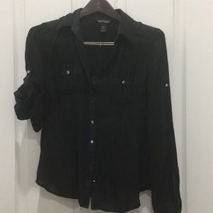 White House Black Market silk blouse - 4